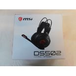 1 BOXED MSI DS502 TRUE GAMING HEADSET RRP Â£64.99