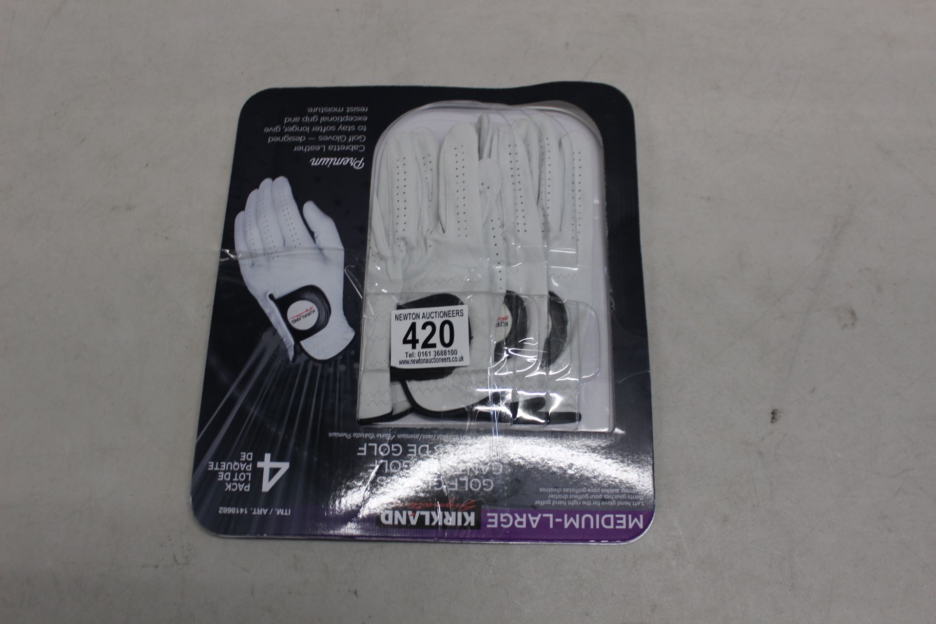 1 PACK OF 3 KIRKLAND SIGNATURE PREMIUM GOLF GLOVE SIZE MEDIUM/LARGE RRP Â£14.99