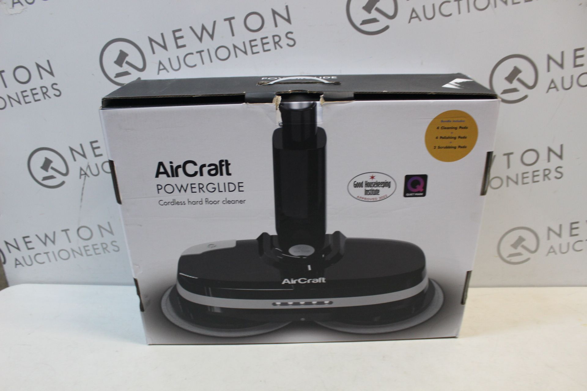 1 BOXED AIRCRAFT POWERGLIDE CORDLESS HARD FLOOR CLEANER & POLISHER RRP Â£199