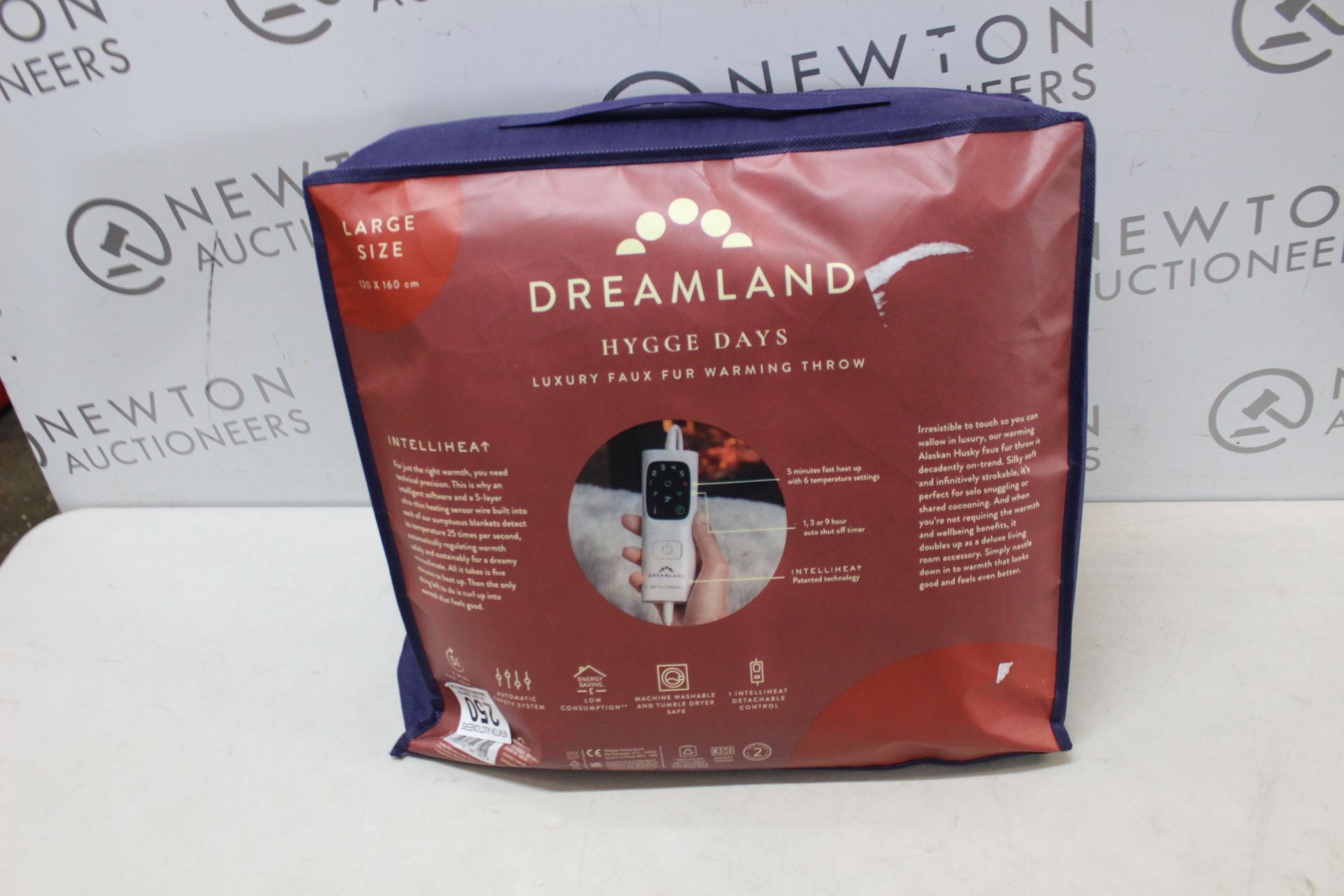 1 BAGGED DREAMLAND RELAXWELL DELUXE FAUX FUR HEATED THROW RRP Â£89.99