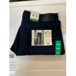 1 BRAND NEW ENGLISH LAUNDRY MIDWAY PANT, TECH STRETCH FABRIC, NAVY SIZE 38 X 30 RRP Â£24.99