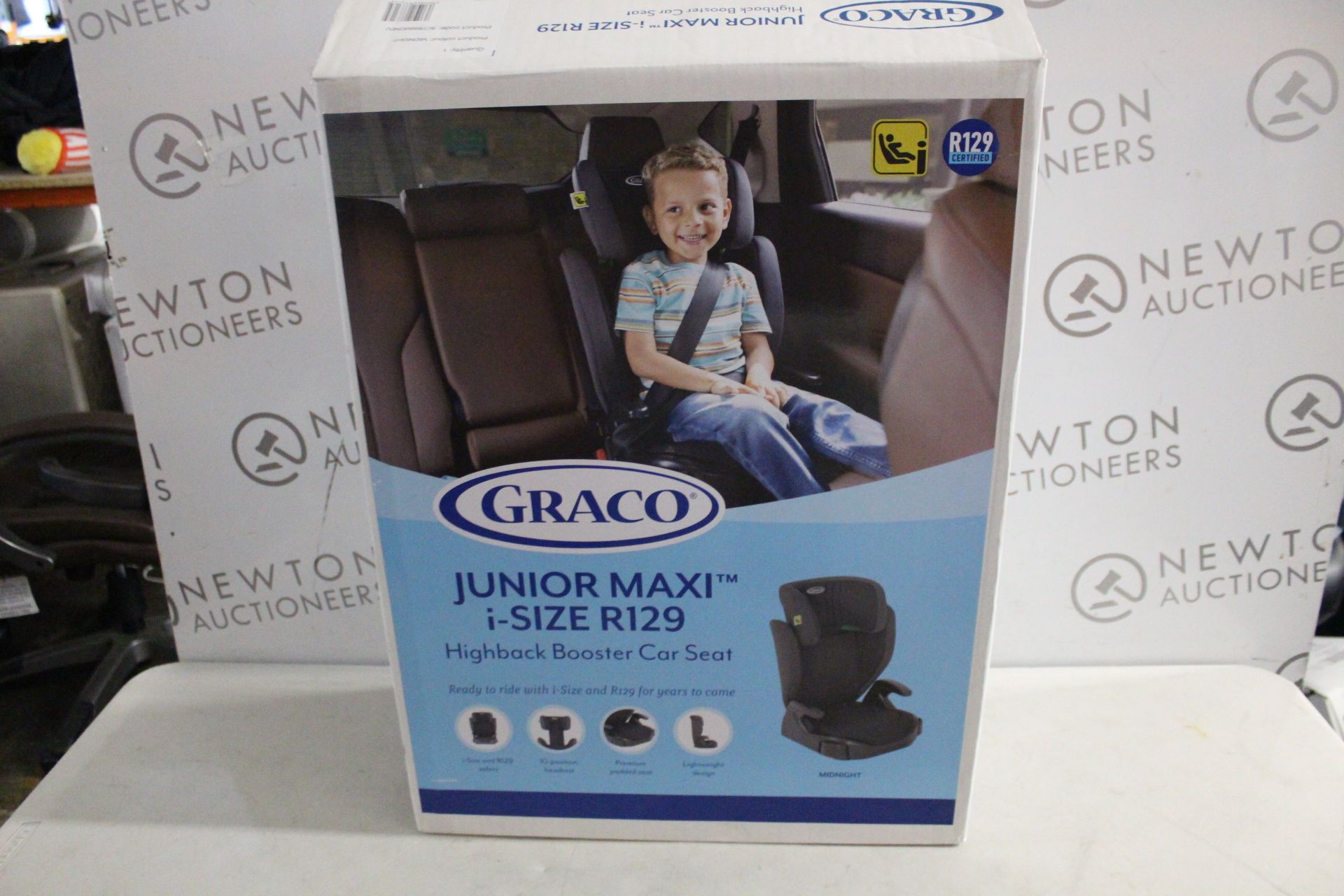 1 BOXED GRACO JUNIOR MAXI I-SIZE R129 HIGHBACK BOOSTER CAR SEAT RRP Â£49.99