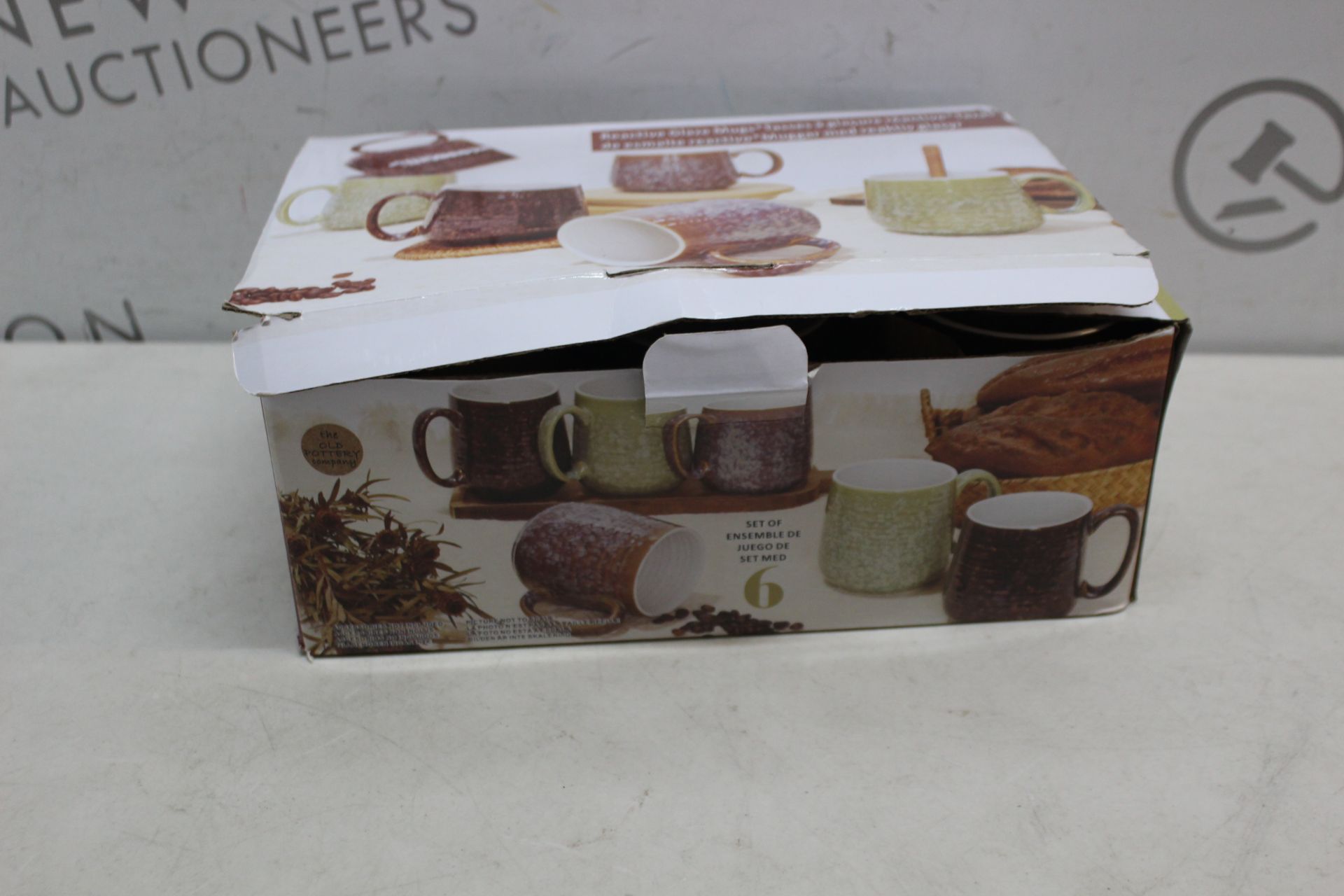 1 BOXED THE OLD POTTERY COMPANY STONEWARE MUGS RRP Â£19