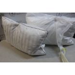 1 SET OF 2 HOTEL GRAND DOUBLE TOP GOOSE FEATHER & GOOSE DOWN PILLOWS RRP Â£39.99