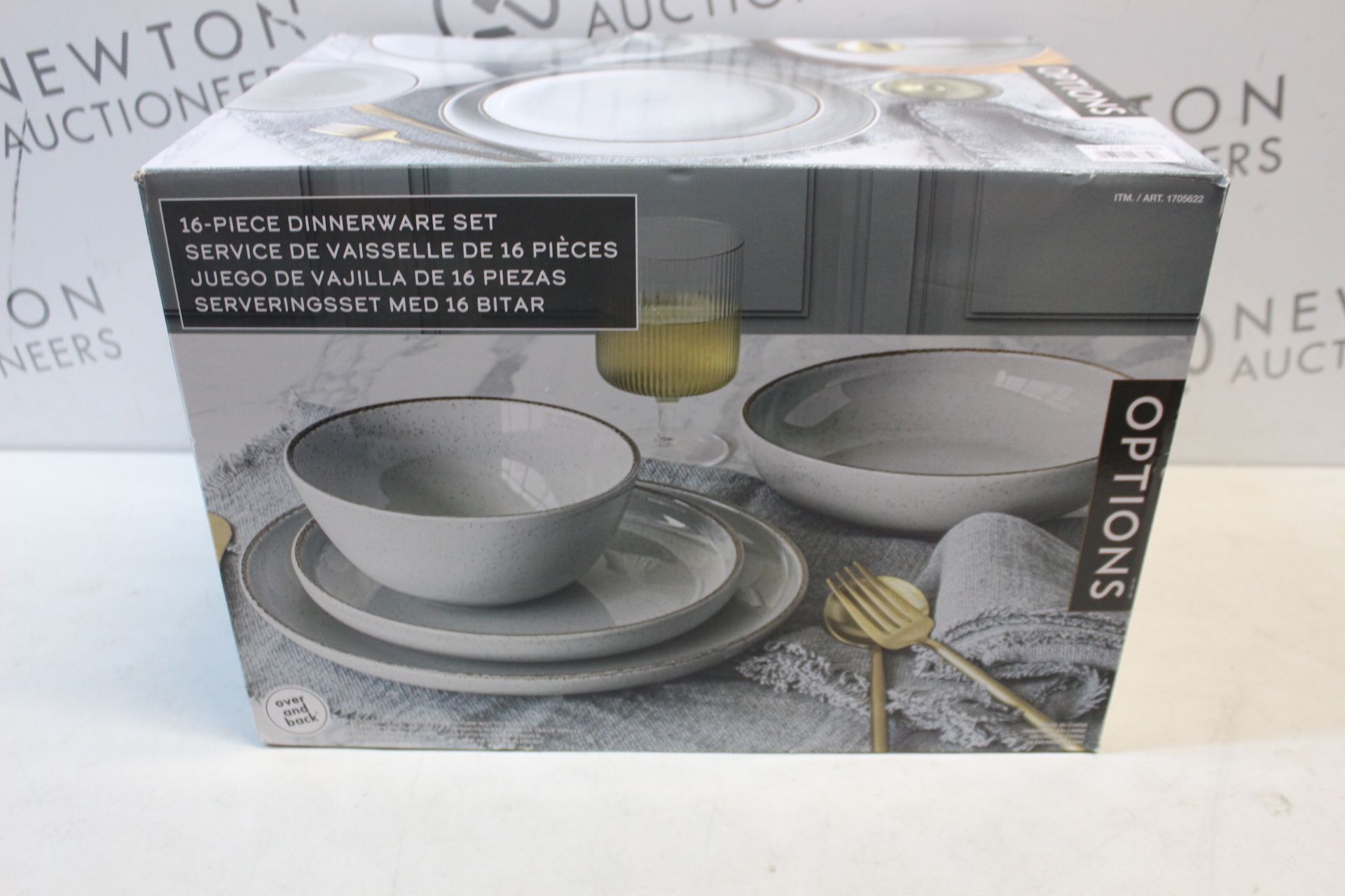 1 BOXED OVER & BACK STONEWARE DINNERWARE SET RRP Â£59.99