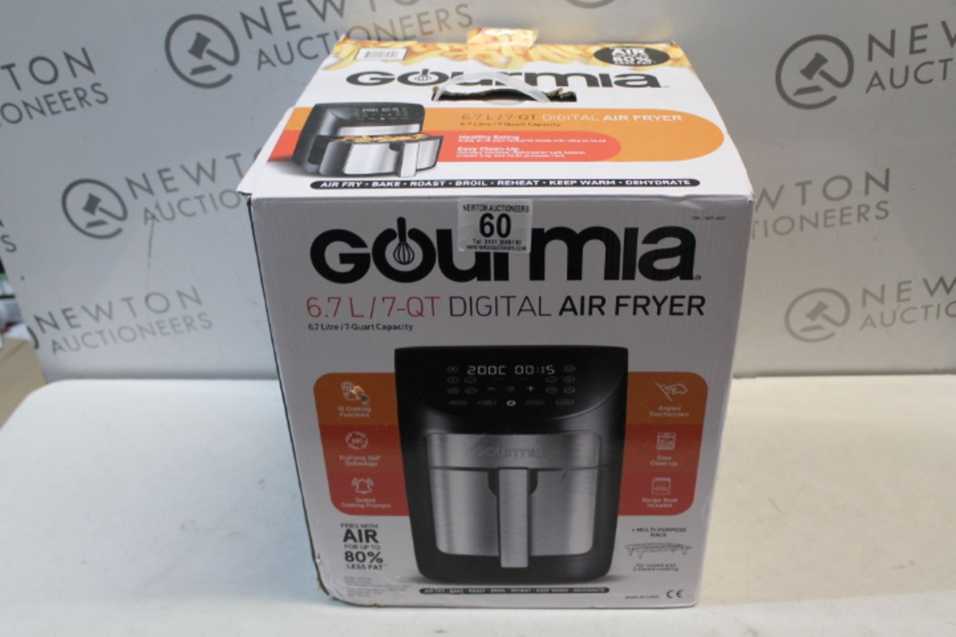 1 BOXED GOURMIA 6.7L DIGITAL AIR FRYER RRP Â£89.99