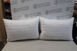 1 SET OF 2 BLUE RIDGE MEMORY FOAM PILLOWS RRP Â£29