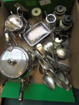 Collection of silver plate items incl.