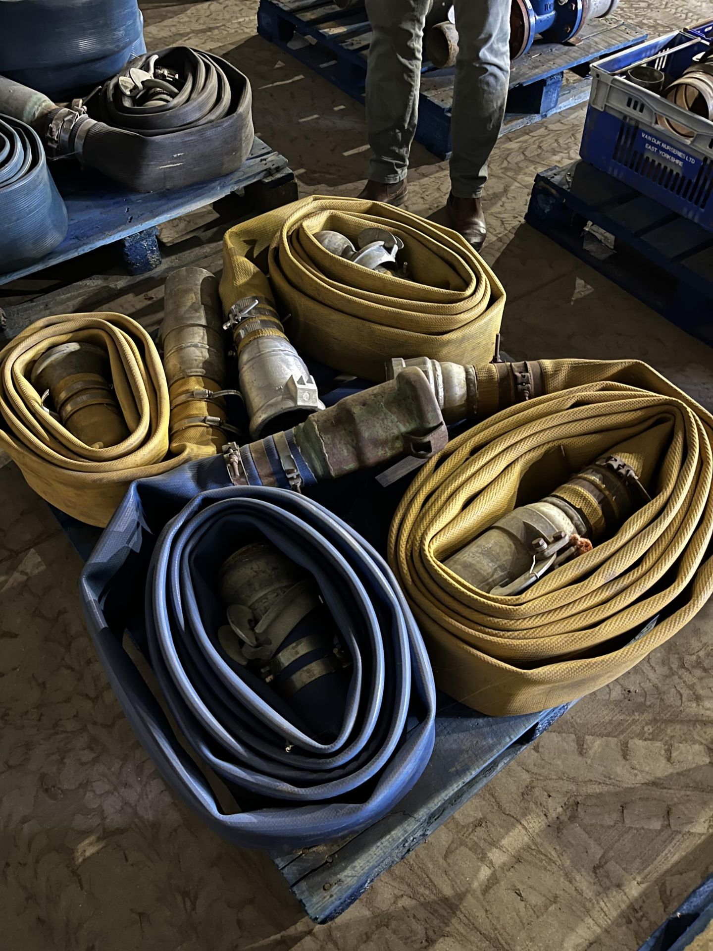 SELECTION OF LAY FLAT IRRIGATION HOSE AND FITTINGS