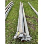 (X4) 5", 6 METRE BAUER STEEL PIPES