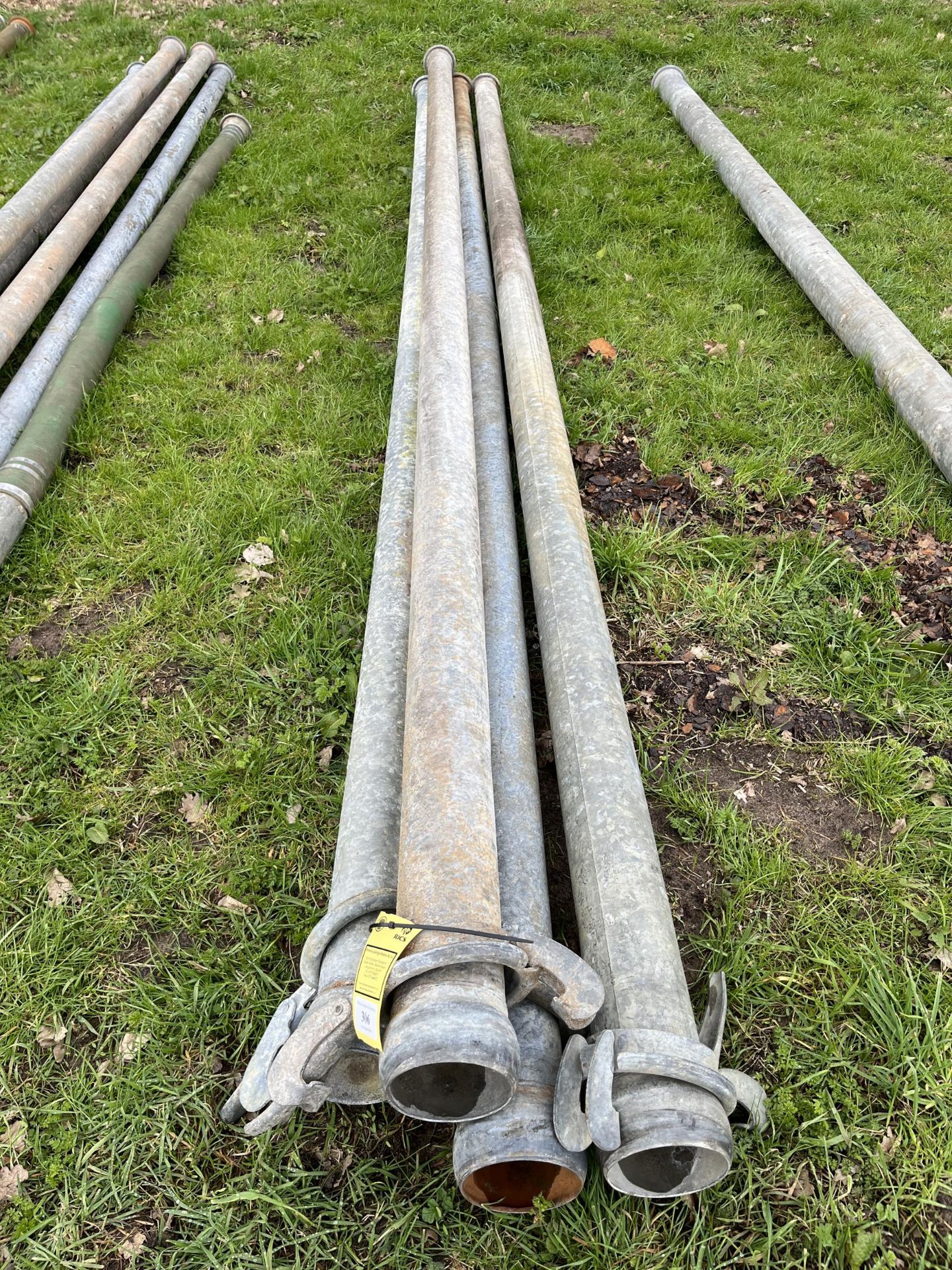 (X4) 5", 6 METRE BAUER STEEL PIPES