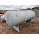 EX GAS TANK, GALVANISED, 5000LBS WATER