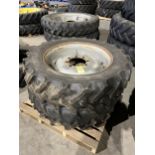PAIR CONTINENTAL AC85 TYRES AND RIMS, 8 STUD, 300/85/R32