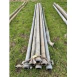 (X6) 4", 6 METRE BAUER STEEL PIPES