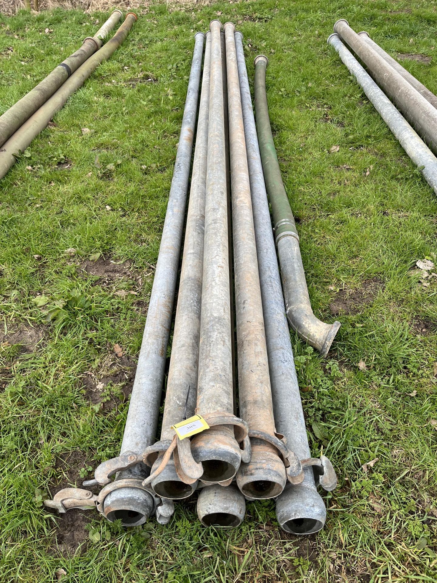 (X6) 4", 6 METRE BAUER STEEL PIPES