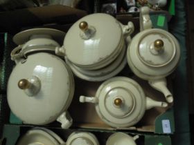 Collection of dinner service marked H and Co, Bavaria Heinrich including plates, bowls, tea pots,