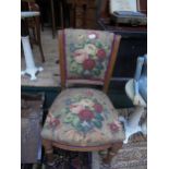 Fabric covered side chair,