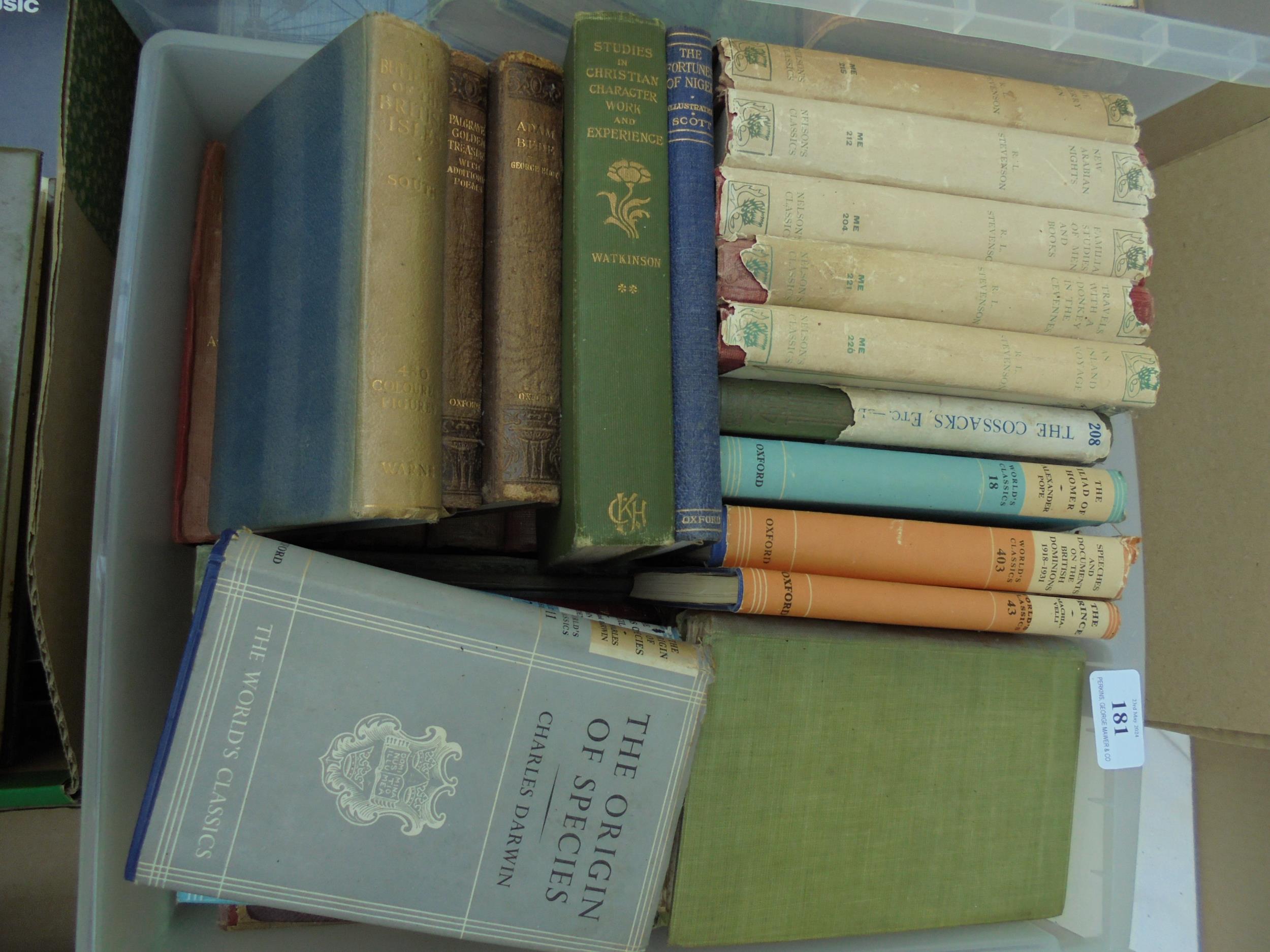 Miscellaneous books in literature and history