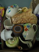 Selection of mid-20th century jugs, 3 matching teapots,