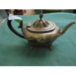 Silver teapot,