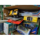 Box of larger diecast toys by Corgi and others