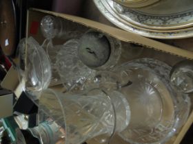 Collection of cut glass bowls,
