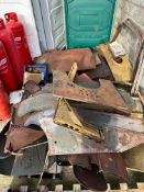 A large quantity of Ford Model T sheet metal parts inc. wings, sills etc.