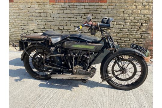 1922 ROYAL ENFIELD 180 V Twin 976cc COMBINATION