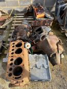 Two pallets of various Ford Model T engine and transmission parts.