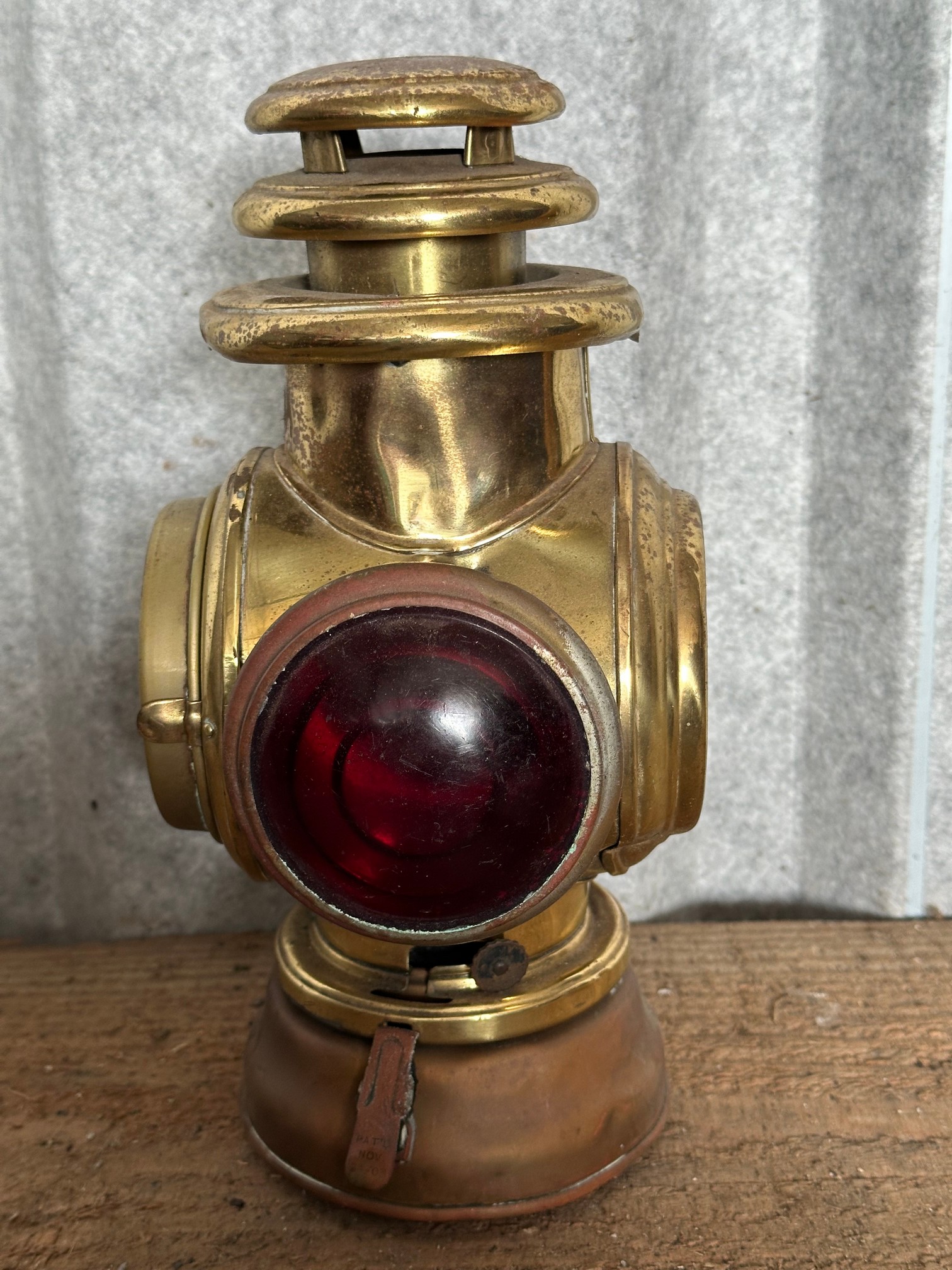 A Dietz USA Edwardian acetylene lamp. - Image 2 of 3