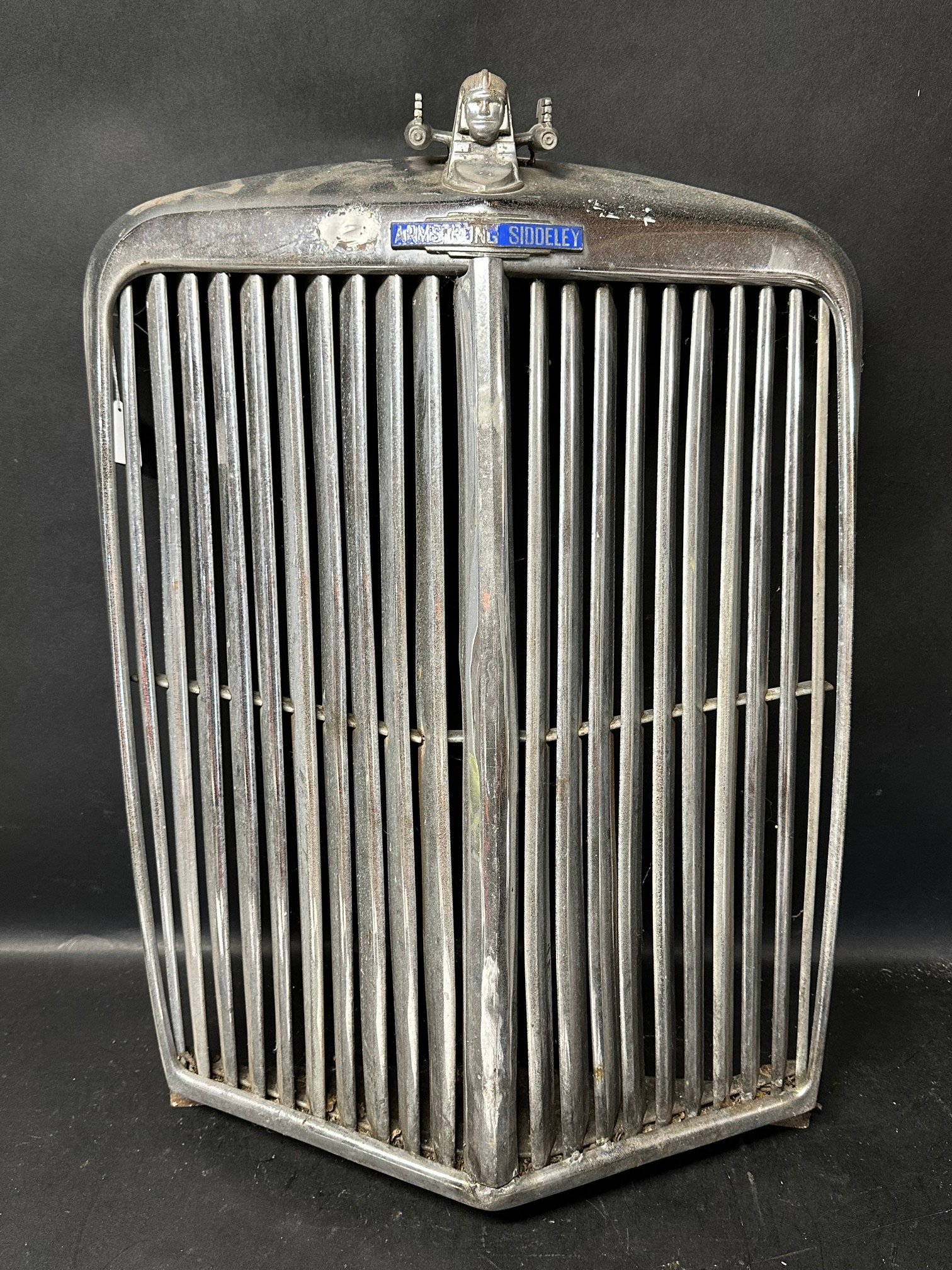 An Armstrong Siddeley radiator grille.