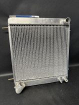 A Radtec Jaguar E type series aluminium radiator, believed unused.