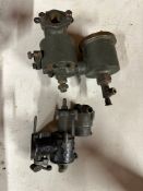 Two early carburettors inc. Aster B26.
