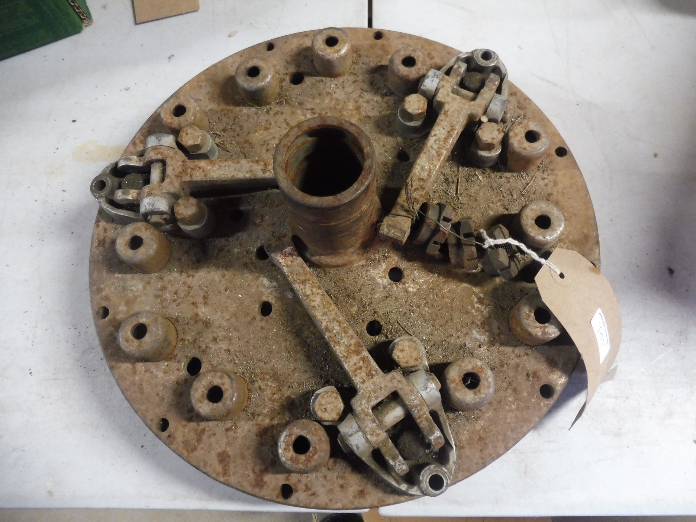 An early Meadows 4 1/2 litre clutch pressure assembly.