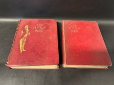 Two Dunlop volumes - The Motorist's Guide, Counsellor and Friend - Hotels, Maps, Roadside Sketches