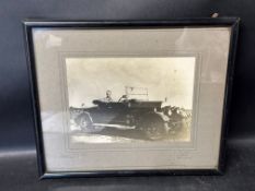 A framed and glazed sepia photograph - W.N. Redout, Alber Butler Northants.