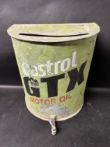 A Castrol GTX semi-circular can.