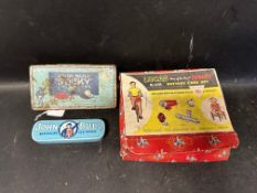 Cycling interest - a John Bull Sticky Patches and tyre repair outfit tin and a Lucas King of The