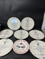 A selection of Rolls-Royce Enthusiasts' Club (RREC) annual rally plates and a Silver Jubilee 1982