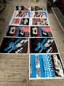 Eleven 1970s Porsche race meeting posters published by P.A.R.C. Germany, each 19 3/4 x 27 1/2".