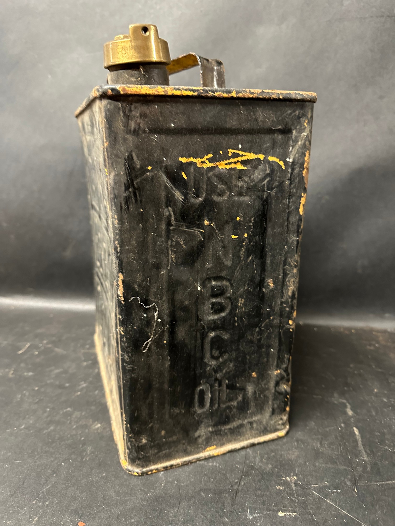 A National Benzole Mixture Co Ltd two gallon petrol can with Pratts cap. - Image 2 of 4