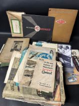 A quantity of motoring related books, brochures and magazines including The T.D. Series MG Midget,