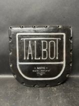 A Talbot cast alloy cover plate.