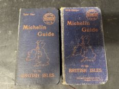 Two Michelin Guides for the British Isles 1912 and 1913.