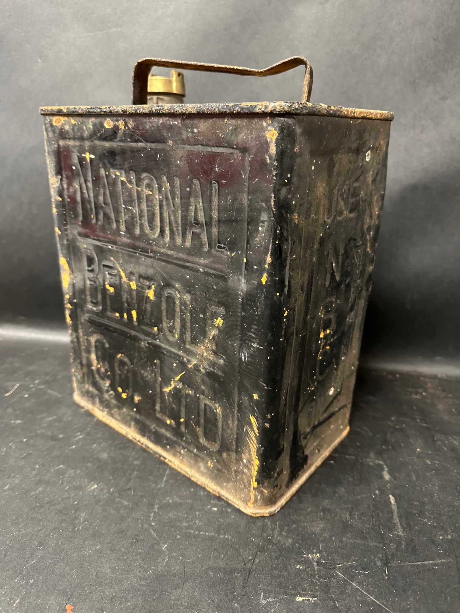 A National Benzole Mixture Co Ltd two gallon petrol can with Pratts cap. - Image 3 of 4