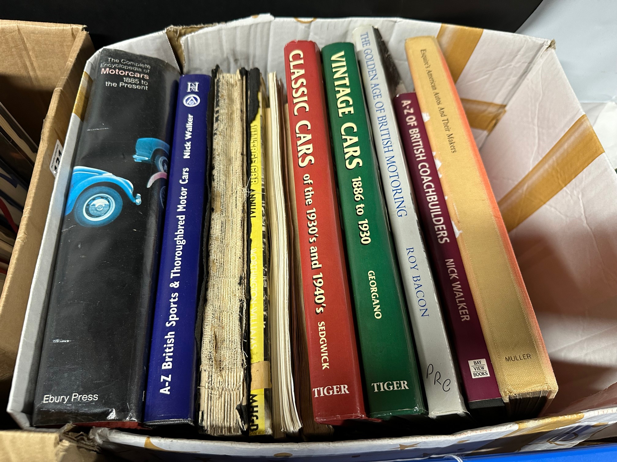 Four boxes of motoring-related volumes. - Image 3 of 5
