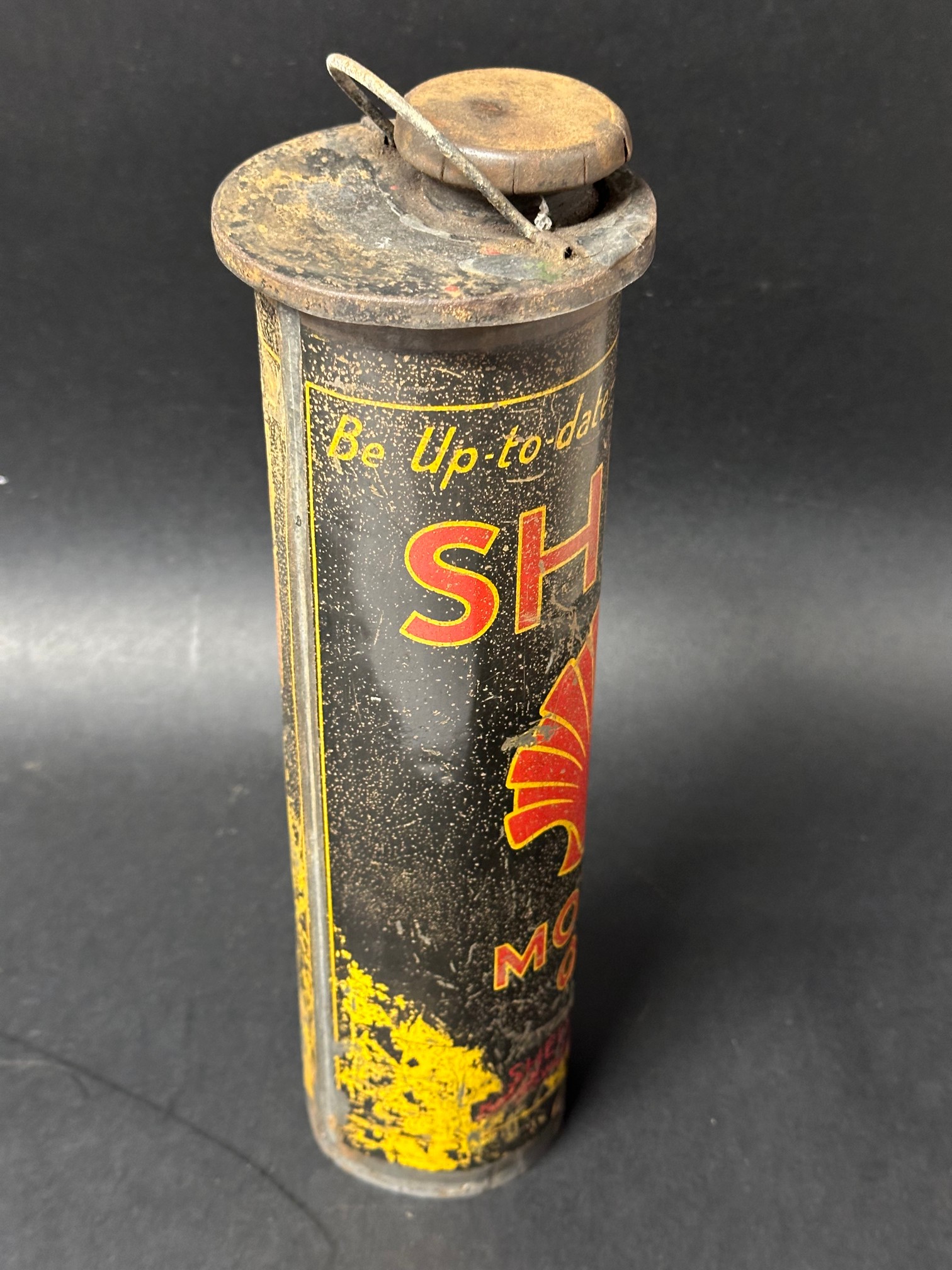 A Shell Motor Oil slider from a Duo can, lacking base. - Image 4 of 5