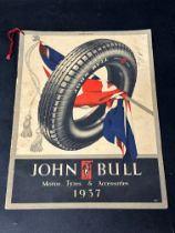 A John Bull Motor Tyres & Accessories 1937 export catalogue, a rare survival.