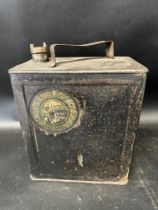 An Alexander Duckham & Co. Ltd. two gallon can, dated 3 31, with plain cap.