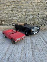 A Triang MG Midget child's pedal car and a Rolls-Royce child's pedal car.